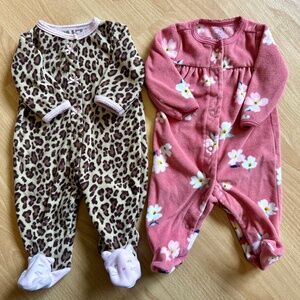 Carters Newborn Baby Girl Sleepers